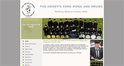 Desktop Screenshot of henryspipeband.org